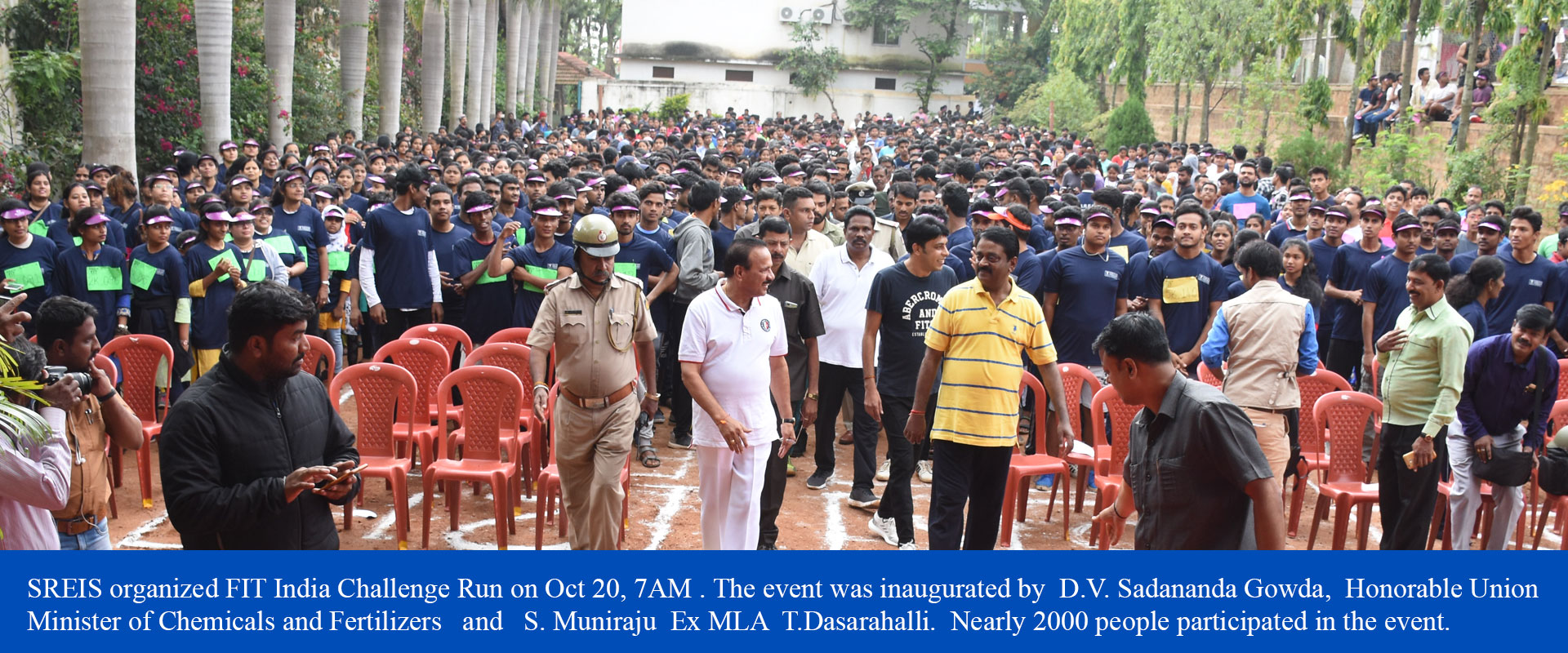 FIT India challenge inaugurated by D.V Sadananda Gowda